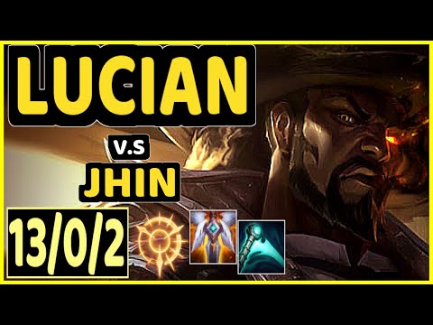 KLAUS (LUCIAN) vs JHIN - 13/0/2 KDA BOTTOM ADC CHALLENGER GAMEPLAY - BR
