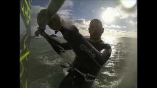 preview picture of video 'Windsurfing Marazion 9th November 2013'