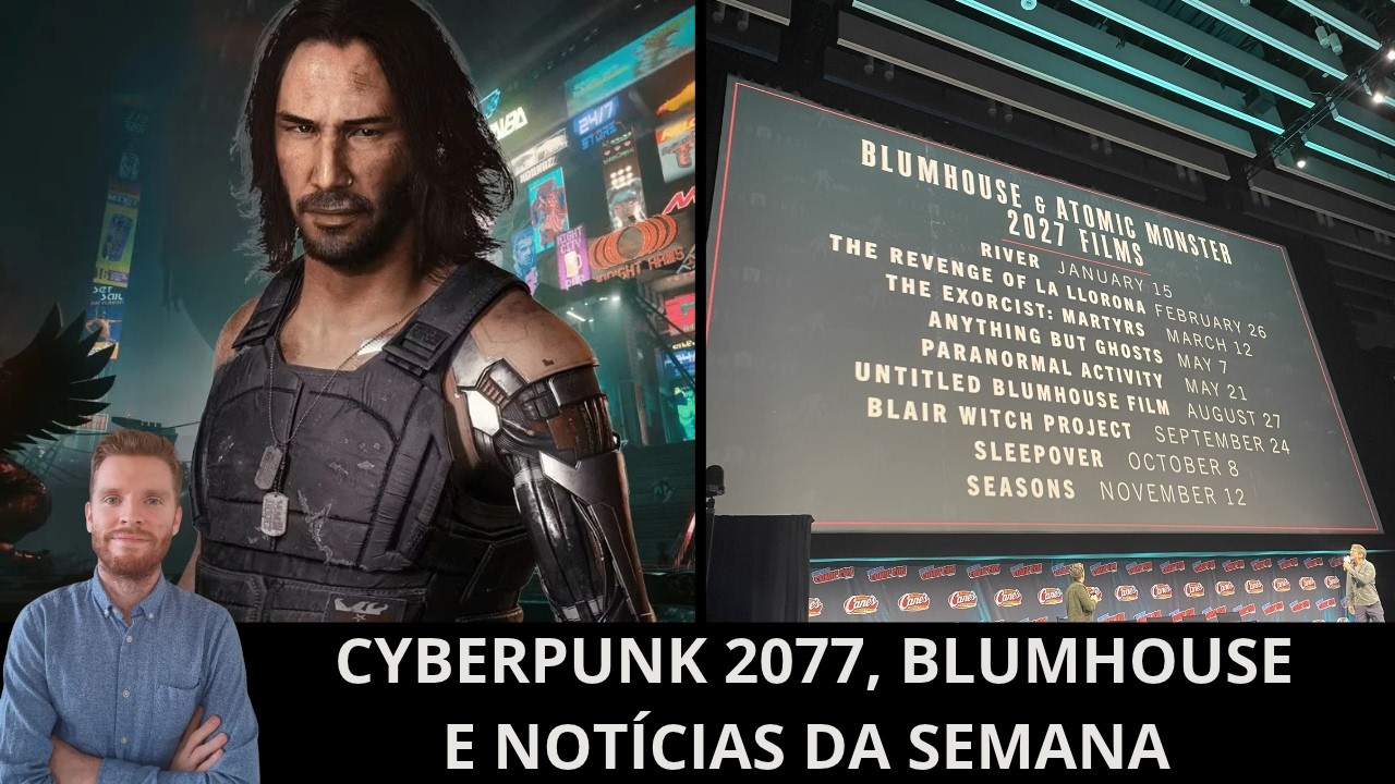 Ao vivo: Cyberpunk 2077, o plano de expansão da Blumhouse, a despedida de Zaslav, Ancine e mais!