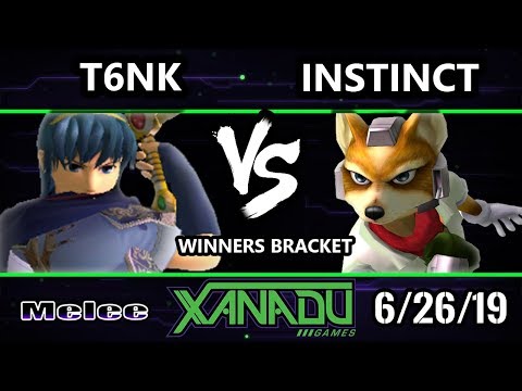 S@X 308 SSBM - T6nk (Marth) Vs. Instinct (Fox) Smash Melee Winners Bracket
