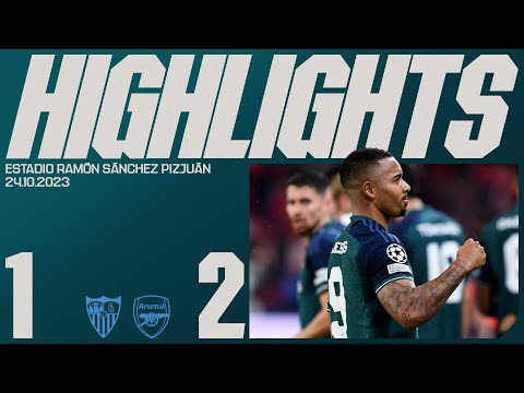 HIGHLIGHTS | Sevilla v Arsenal (1-2) | UEFA Champions League | Martinelli, Gabriel Jesus
