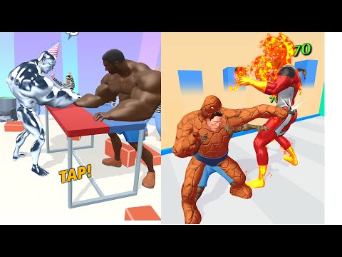 Muscle Rush vs Hero Evolve Runner Game New Update Level - Game Funny IOS & Android