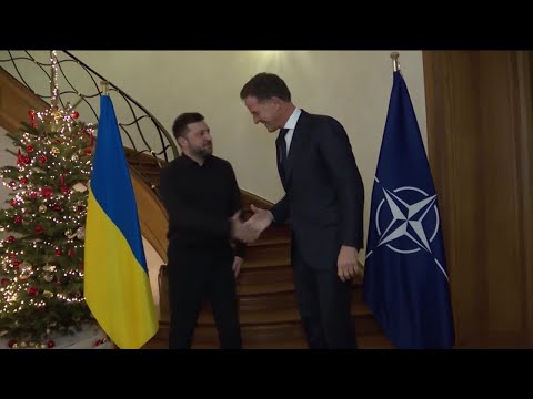 Zelensky meets with EU, NATO leaders in Brussels