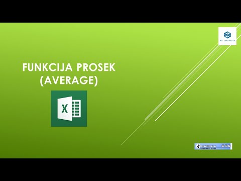 06 - Funkcija prosek (#AVERAGE) - MS #Excel