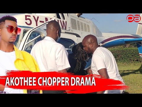 DRAMA as AKOTHEE LANDS WITH A CHOPPER AT LUO FESTIVAL 2021