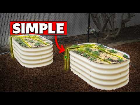 This is a Simple Drip Irrigation System for Raised Beds (Beginner's Guide)