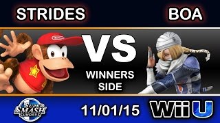 SSS 35 – Strides (Diddy Kong) Vs. BoA (Sheik) Winners Side - Smash Wii U