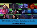 Disney Movie Villains Defeats and Deaths with healthbars