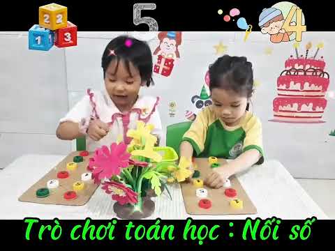 Vui học toán nối số lớp chồi