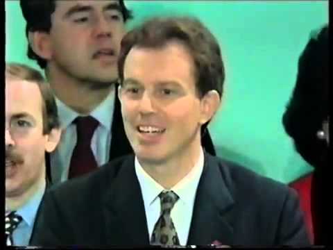 Tony Blair and John Prescott dancing to Les Moore and his French Quarter Band