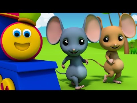 Bob The Train | Three Blind Mice | Nursery Rhymes | 3D rhymes Children | Rhymes Bob Cartoons Kids Tv