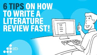 How to write a literature review fast I write a lit review fast!