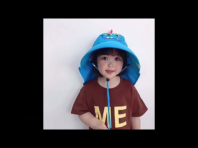 Vídeo relacionado con DRESHOW Unisexo Bebé Niña Niño Sombrero de Sol Verano Algodón Ajustable Pescador Gorra Protección de Sol Anti UV Para Exteriores/Natación/Playa/Piscina UPF 50+