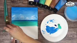 Beach Landscape Acrylic Painting by Tracie Kiernan