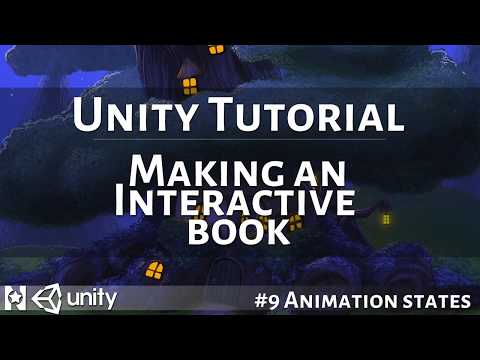 Interactive Book 9 Animation States using Mechanim