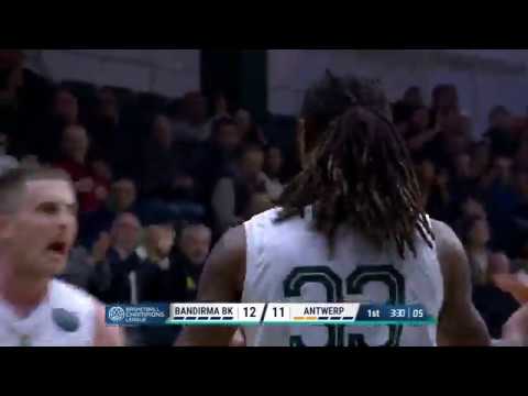 BCL 9. Hafta Karşılaşması TEKSÜT Bandırma BK-Telenet Giants Antwerp