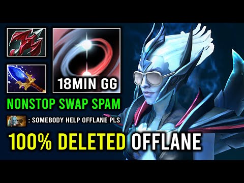 How to 100% Delete Offlane By Running At Everyone with 18Min GG Boost MMR Vengeful Spirit Dota 2