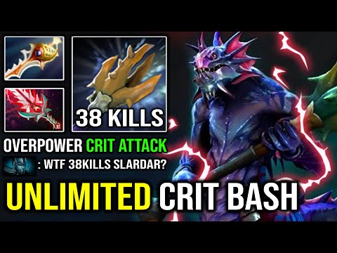 100% Unlimited Bash LEVEL 30 Slardar | Brutal Hit Like a Truck vs Late Game Rapier PA Dota 2