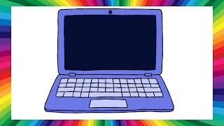 How to Draw a LABTOP I Easy Drawing