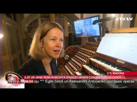Ilze un Jānis Reiņi koncertā “Ērģeles diviem” 5. oktobrī Rīgas Domā