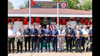 BAŞKAN SEÇER, HARP MALULÜ GAZİLER, ŞEHİT DUL VE YETİMLERİ DERNEĞİ MERSİN ŞUBESİ HİZMET BİNASI AÇILIŞ