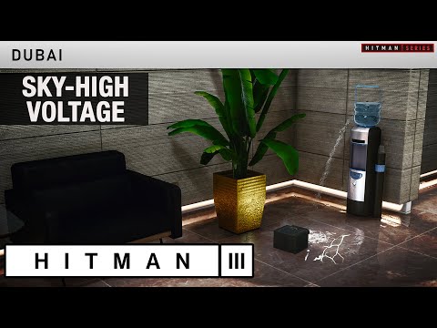 HITMAN 3 Dubai - "Sky-High Voltage" Challenge (Unlock RFID Triggered Taser)