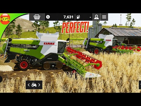 Perfect Wheat Harvest Challenge With Only Claas Vehicles #45- Farming Simulator 20