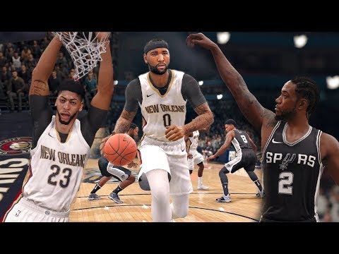 NBA Live 18 Gameplay | San Antonio Spurs vs New Orleans Pelicans (Davis & Cousins vs Kawhi Leonard)