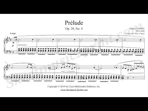 Chopin : Prelude in E minor, Op. 28, No. 4