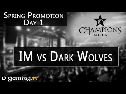 Dark Wolves vs Longzhu IM - LCK 2016 - Spring Promotion - Day 1 [FR]