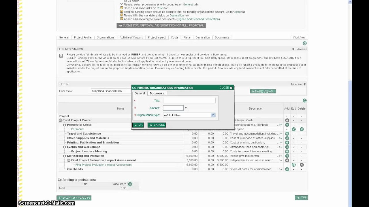 REEEP Video Tutorial - Submission of a Government/Development Financial Institution Proposal