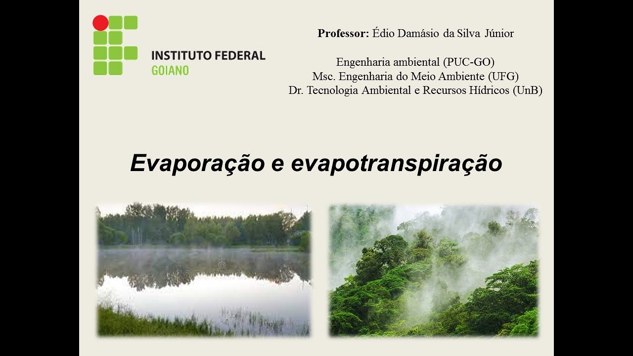 Evaporação e evapotranspiração