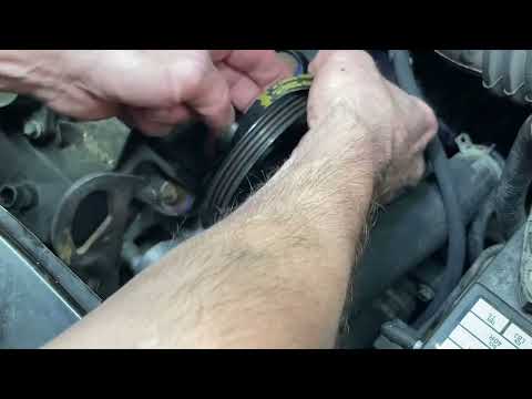 Ford / Mazda / Mercury 3.0 V6 stretch fit water pump belt install