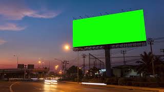 Download lagu 4k Advertising billboard green screen on sidelines... mp3