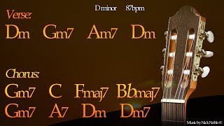 Relaxing Chillout Rumba Flamenco Guitar Backing Track D minor