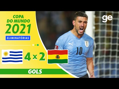 Gols e lances de Uruguai x Bolívia
