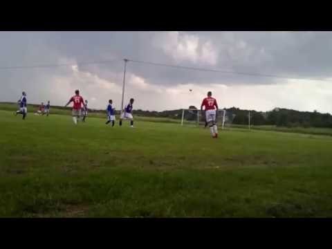 Najlepsze akcje drużyny Błękitni Żeglce w końcówce meczu z Guzikówką Krosno.