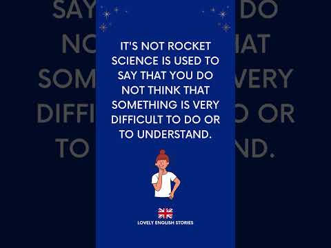 ENGLISH IDIOMS |  It's not rocket science explained | Lovely English Stories #englishidioms #idioms