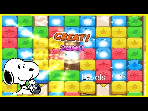 Snoopy’s Puzzle Journey Levels 1 To 10