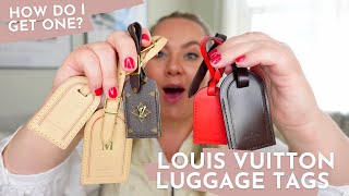 HOW TO GET A LV LUGGAGE TAG | Louis Vuitton Luggage Tags | My collection & how I got them