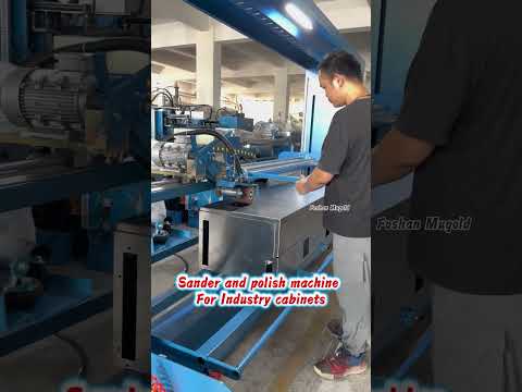 How to grinding the big metal cabinets#grinding machine for metal box#Stainless steel box hairline