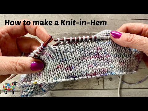Knit in Hem: Knitting Tutorial #knitting