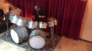 Video thumbnail for Vintage 1976 Ludwig Octaplus Drum Set - Sky Blue Pearl - Part 3 by Drugan's Drums & Guitars