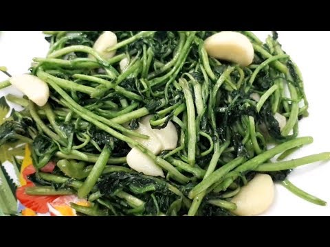 Cách làm Cải Xoong xào tỏi - món ăn ngon dễ làm