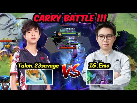 Talon 23savage Naga Siren vs IG Emo Faceless Void - Carry Battle Server SEA Dota 2 pro Gameplay
