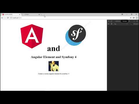 Integrate Angular Element with Symfony 4