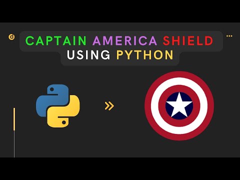 Capt America Shield Using Python Codes