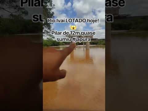 Rio Ivaí LOTADO hoje! Pilar de 12m quase sumiu 😱 #japura