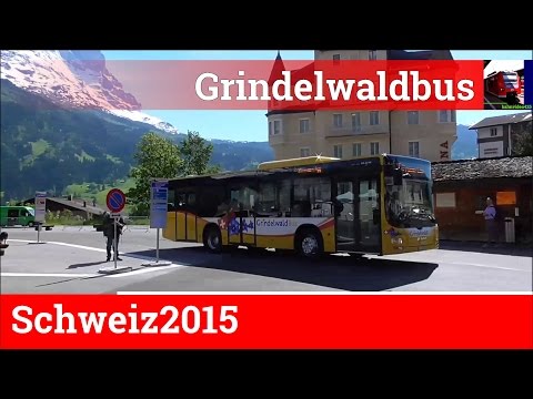 [HD] Linienbusse in Grindelwald - Schweiz2015, Folge 4