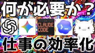 何からやる？AIで業務効率化！ChatGPT/Claude/Geminiなどのツールと業務効率化で大事な考え方を解説してみた